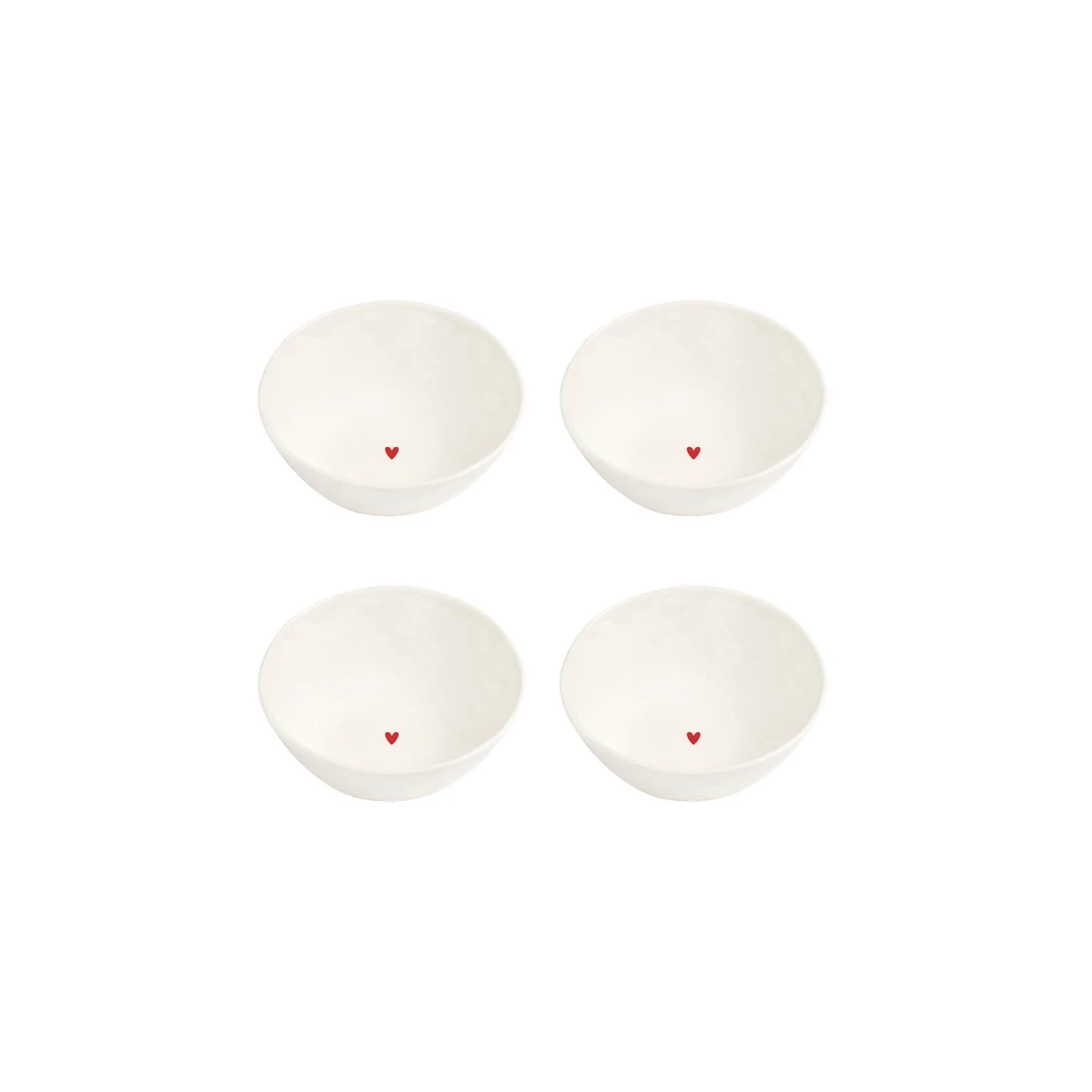 Set 4 Coppette D.10.5 x 4 cm Cuore