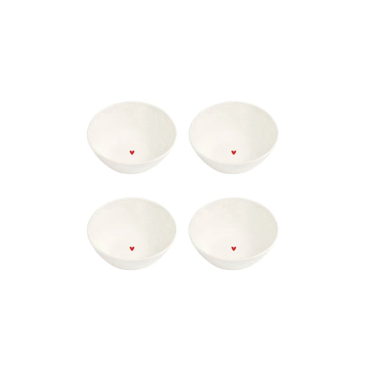 Set 4 Coppette D.10.5 x 4 cm Cuore