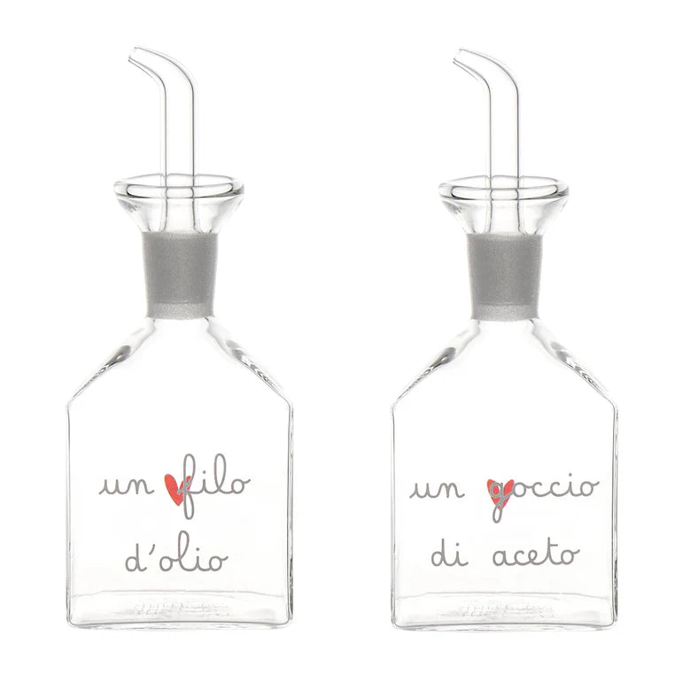 Set 2 Bottiglie Filo d’olio e Goccio aceto