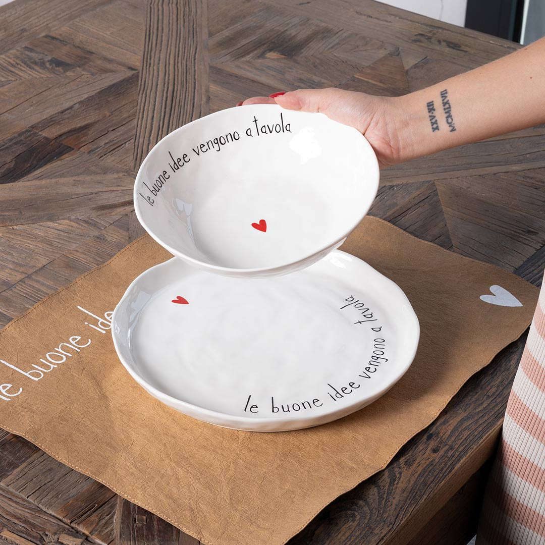Simple Day Set 2 Piatti Fondi Le buone idee ambientati
