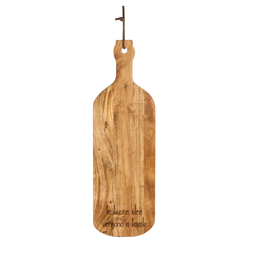 Tagliere bottiglia Le buone idee vengono a tavola 50x16 cm Simple Day