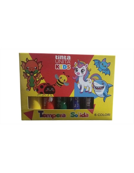 Tempera solida Kids 12 pezzi Tinta Unita