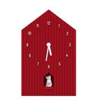 Orologio da parete o scaffalatura. Decoro gatto, colore bordeaux WD Lifestyle