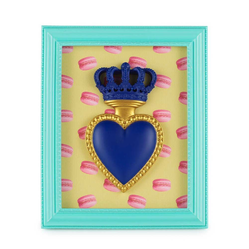 Cornice Henriette Ton Coeur cuore e macarons 22x18 cm