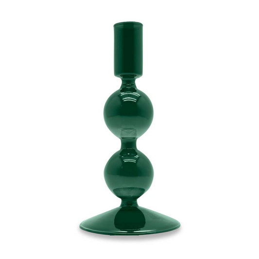 Portacandele in Vetro 16 cm Petrolio WD Lifestyle