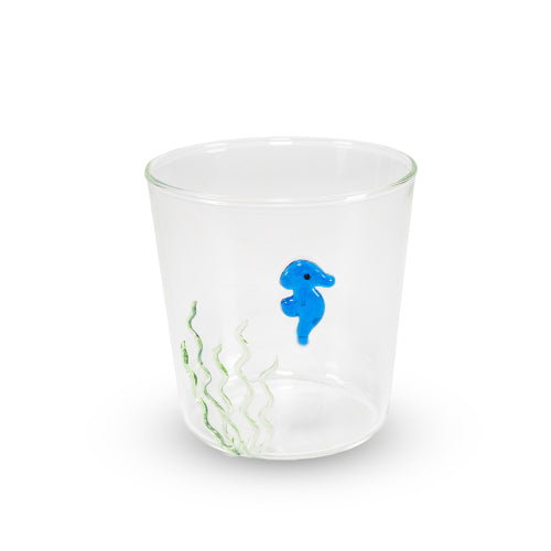Bicchiere in vetro decorato 250 ml