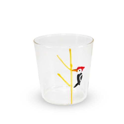 Bicchiere in vetro decorato 250 ml